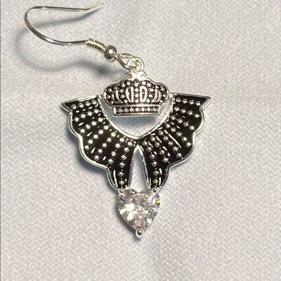 Eternal Love Series Earrings- Silver 1 - Picture 3 of 5